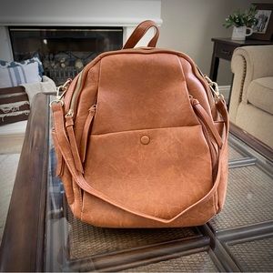 Brown Backpack Purse